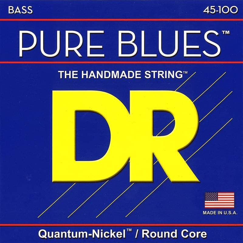 Encordoamento DR Strings Pure Blues Baixo 4 Cordas 45-100 - Standard Scale