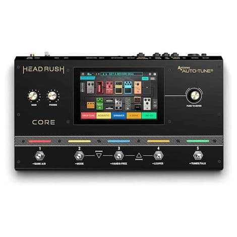 Pedaleira Multi-Efeitos HeadRush Core, Touchscreen 7", Emulações Impulse Response Auto-Tune Antares