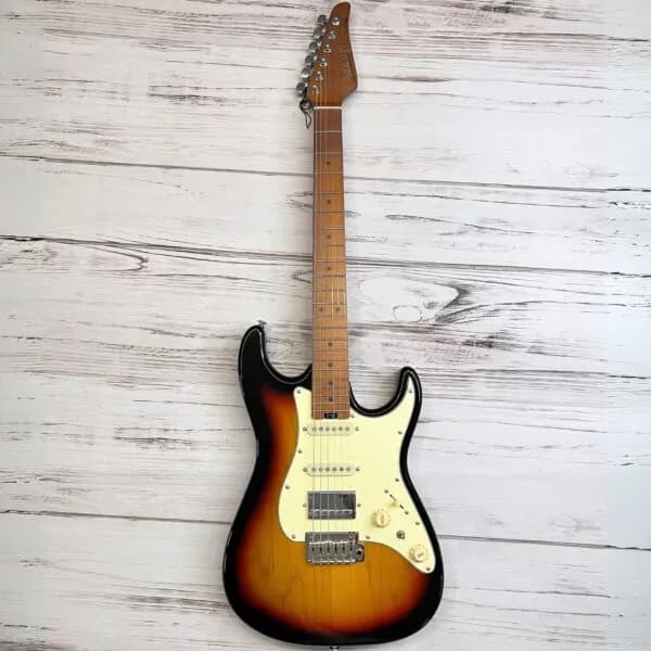 ESGOTADO - Guitarra Soloking MS-11 Classic MKII Roasted Maple – (3 Tone Sunburst)