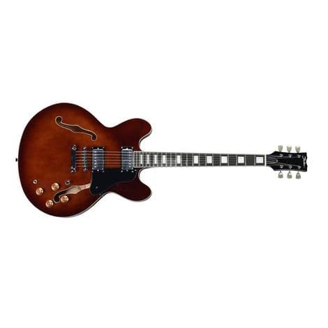 Guitarra Shelter SWF Semiacústica Corpo Maple, Escala Purple Heart, Captação Wilkinson HH, Walnut
