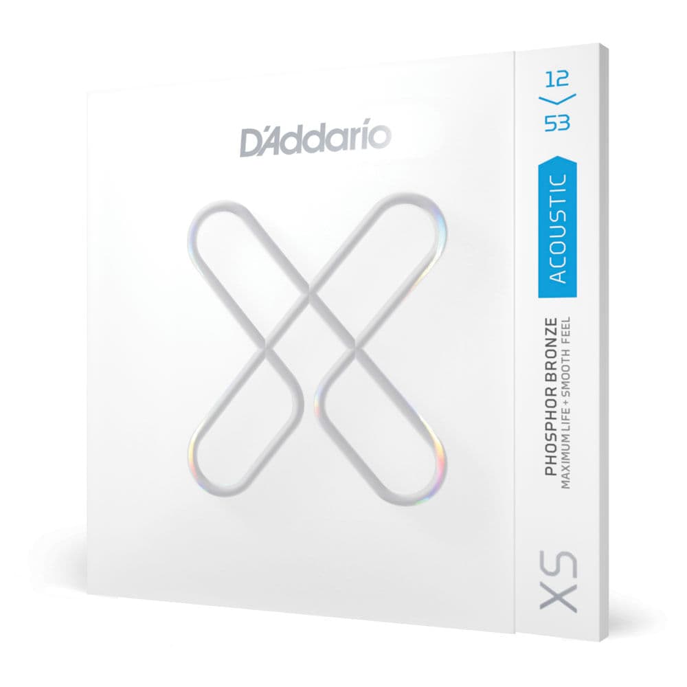 Encordoamento Para Violão Aço Revestido 12-53 Tensão Leve D'Addario XS Phosphor Bronze XSAPB1253